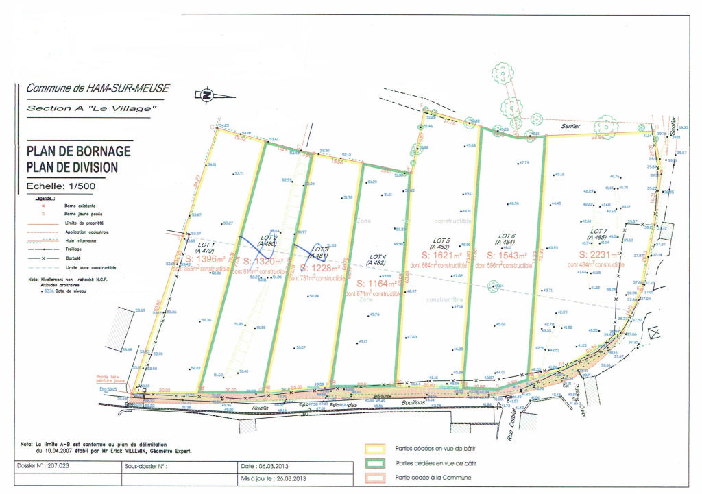 Vente Ardennes Givet Terrain Constructible 1396 M
